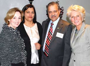 Pervaiz & Almas Lodhie with U.S. Amb. Patterson and Rep. Jane Harman